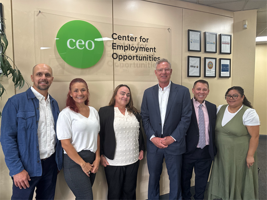 Rep. Peters and staff from the Center for Employment Opportunities