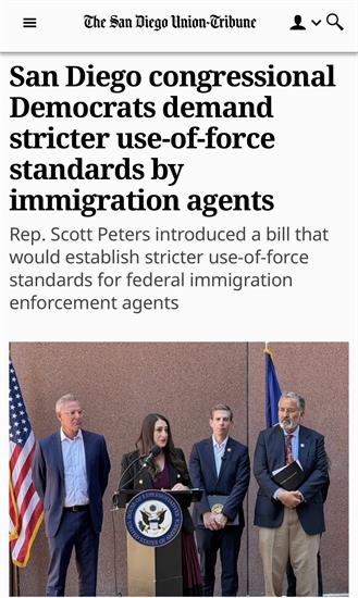 SDUT article showcasing Rep. Peters' legislation