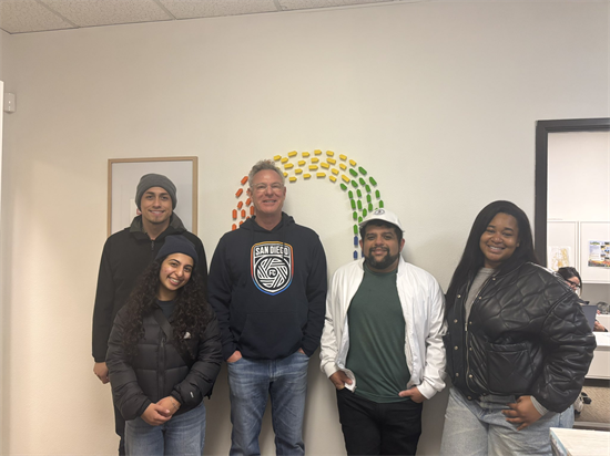 Rep. Peters and his staff during the Point-in-Time Count
