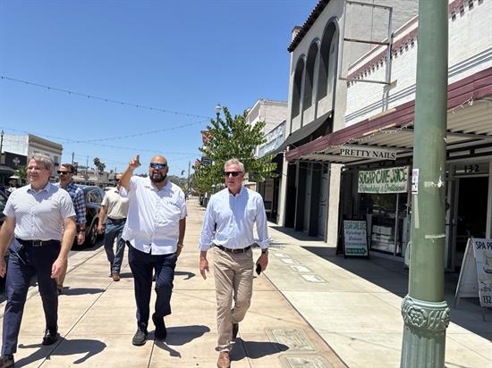 Rep. Peters tours upgrades along Grand Ave in Escondido