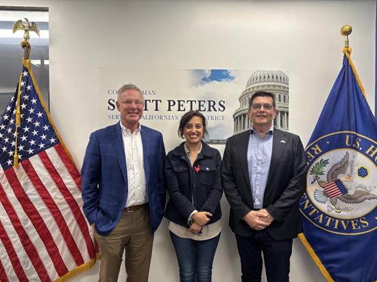 Rep. Peters meets with constituents in his San Diego office