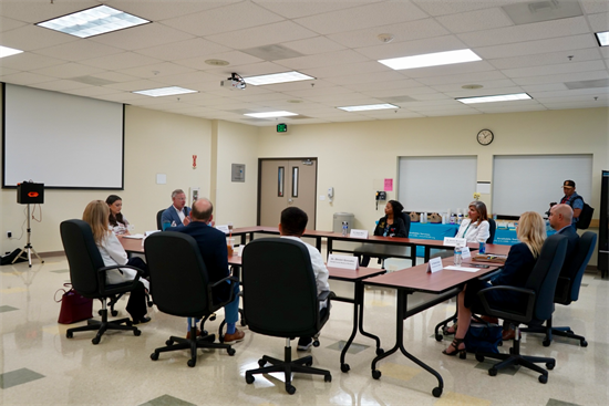 Rep. Peters and roundtable participants