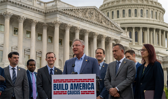 Build America Caucus Launch Scott at podium