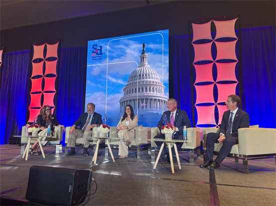 Reps. Peters, Levin, Jacobs, Vargas participate in a Congressional Forum with the San Diego Regional Chamber of Commerce
