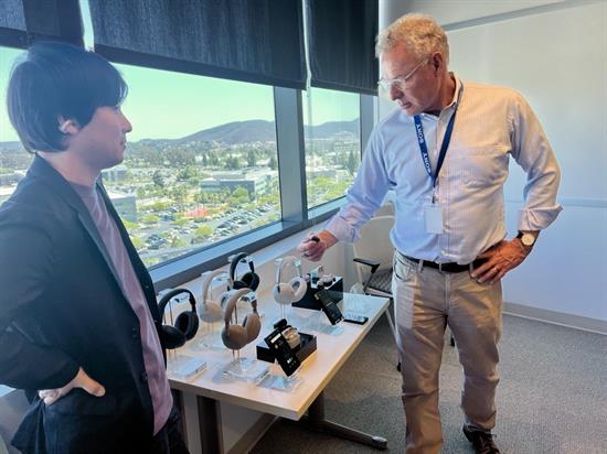 Rep. Peters checks out new technology at Sony in San Diego