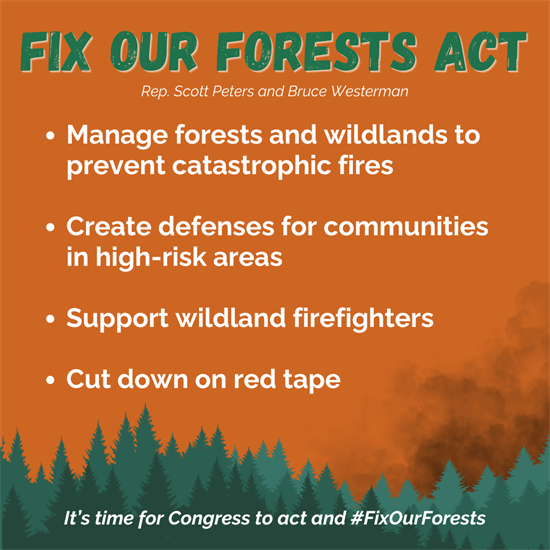 Graphics explaining what the Fix Our Forests Act does
